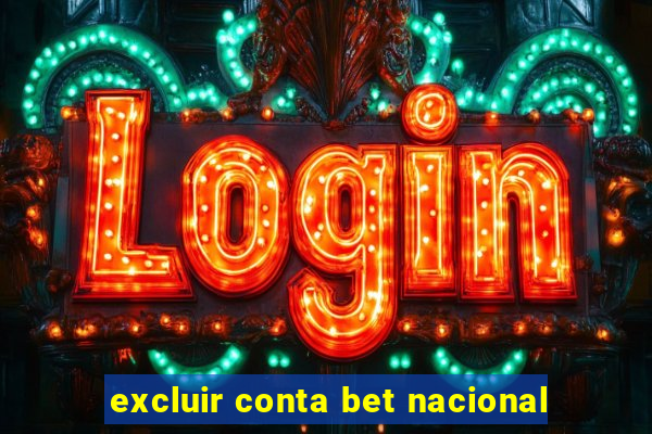 excluir conta bet nacional